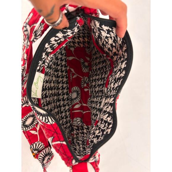 Vera Bradley Deco Daisy Sophie Fabric Shoulder Bag Houndstooth Retired - Picture 16 of 16